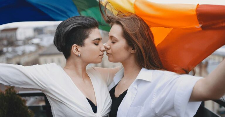 Two Lesbians Kissing